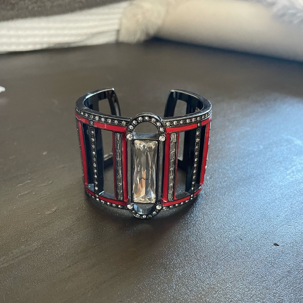 Givenchy Gunmetal Cuff Bracelet